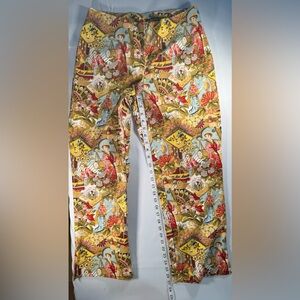 Work Order Printed Skirt in Golden Yellow & Multicolor